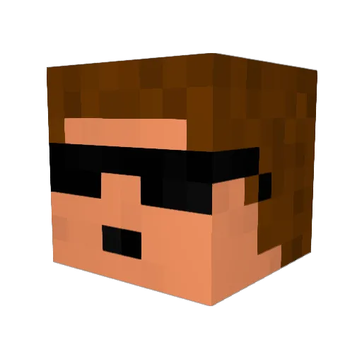Jazman2011 Minecraft avatar head, 3D render