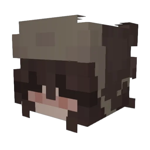 Jazmine131 Minecraft avatar head, 3D render