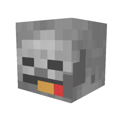 Jazog_ Minecraft avatar head, 3D render