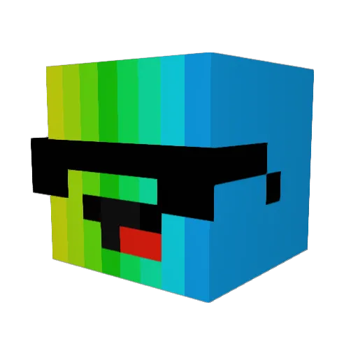 Jaztralian Minecraft avatar head, 3D render