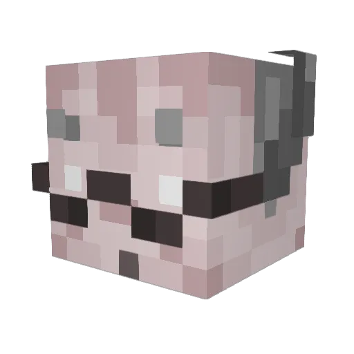 JazxGaming Minecraft avatar head, 3D render