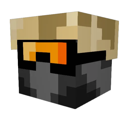Jazz1208 Minecraft avatar head, 3D render