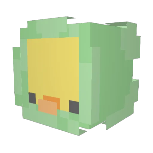 Jazz12 Minecraft avatar head, 3D render