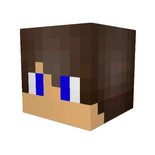 Jazz2408 Minecraft avatar head, 3D render