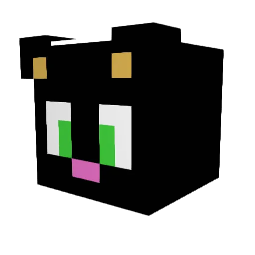 JazzBot2k Minecraft avatar head, 3D render