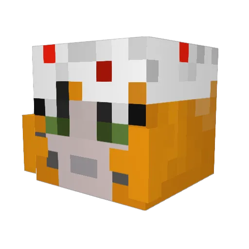 JazzLad Minecraft avatar head, 3D render