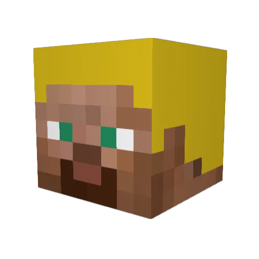 JazzMan853 Minecraft avatar head, 3D render