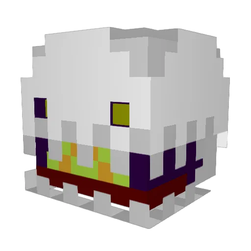 JazzOmari Minecraft avatar head, 3D render