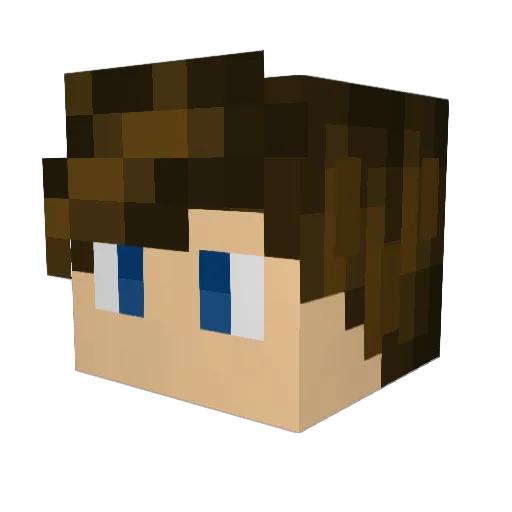 JazzSd Minecraft avatar head, 3D render