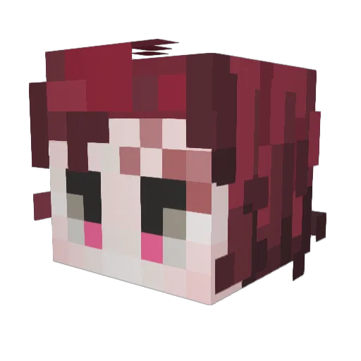 JazzStandard Minecraft avatar head, 3D render