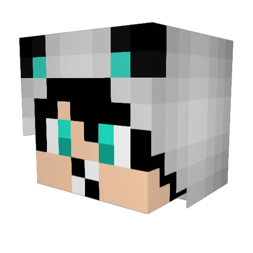 JazzTheHunter Minecraft avatar head, 3D render