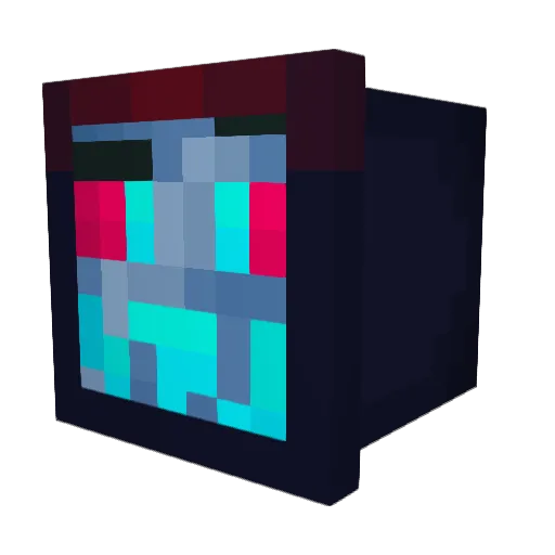 Jazz_Clown Minecraft avatar head, 3D render