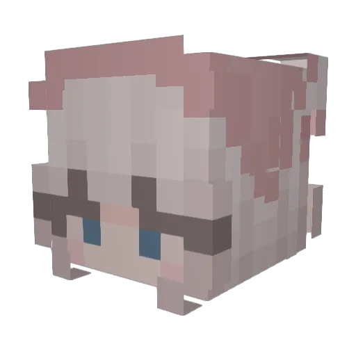 Jazzhands201 Minecraft avatar head, 3D render