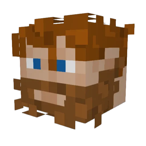 Jazziest_Joshua Minecraft avatar head, 3D render