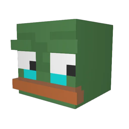 Jazzpar12 Minecraft avatar head, 3D render