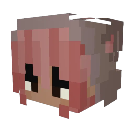 Jazzy235 Minecraft avatar head, 3D render