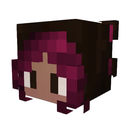 Jazzy4realz Minecraft avatar head, 3D render