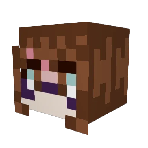 Jazzy7098 Minecraft avatar head, 3D render