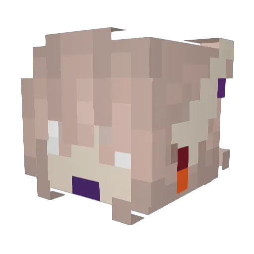 JazzyBeeper Minecraft avatar head, 3D render