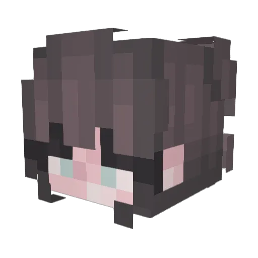 JazzyDance13 Minecraft avatar head, 3D render