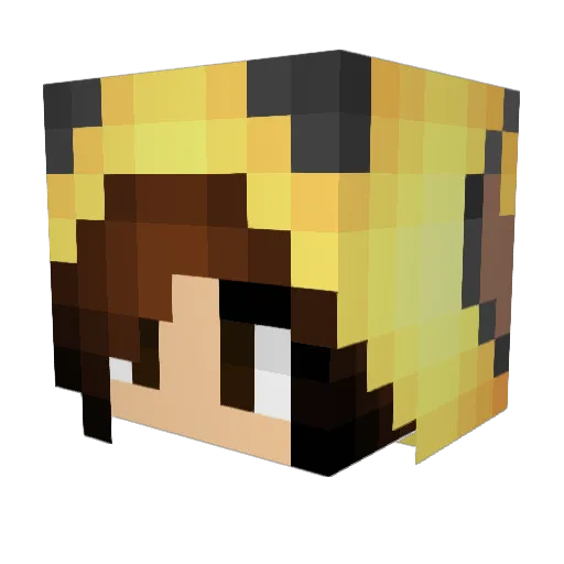 JazzyGirl94 Minecraft avatar head, 3D render