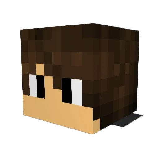 JazzyJackson Minecraft avatar head, 3D render