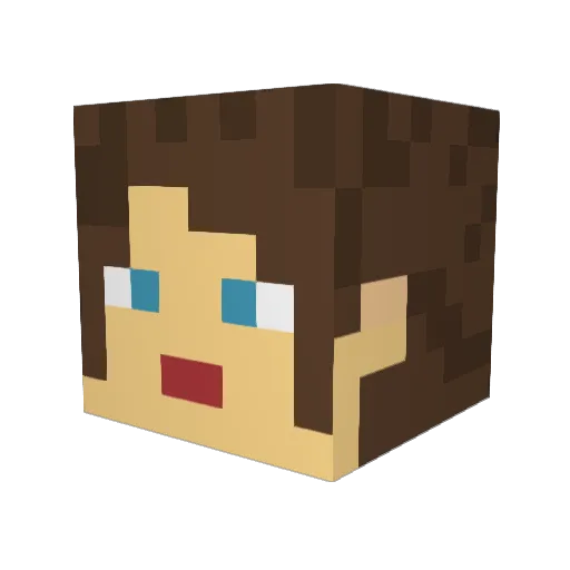 JazzyKat88 Minecraft avatar head, 3D render