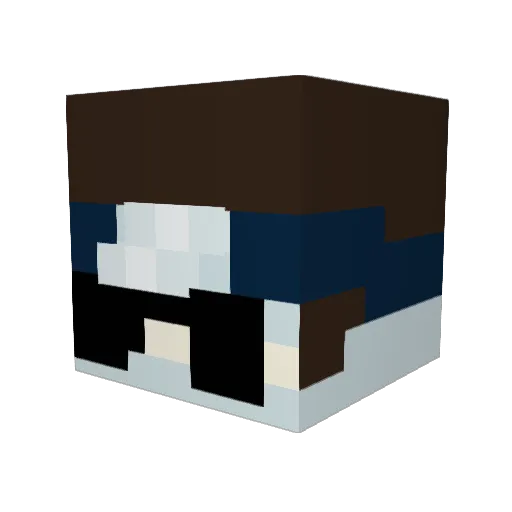 JazzyMadness Minecraft avatar head, 3D render