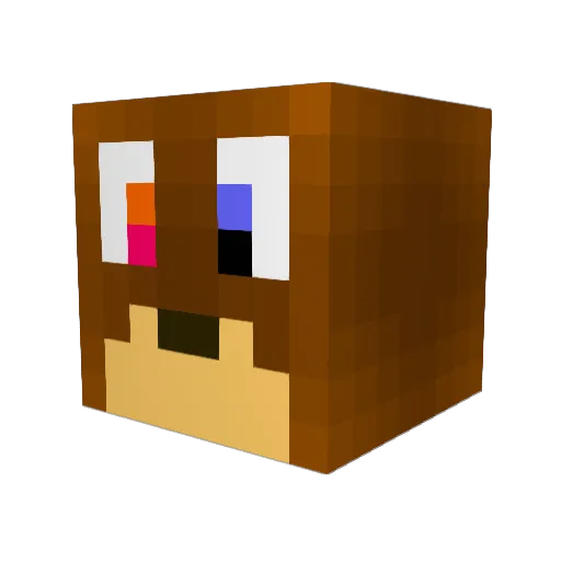 JazzyTheDerp1 Minecraft avatar head, 3D render