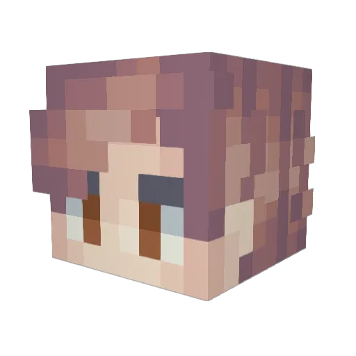 Jazzycabbages Minecraft avatar head, 3D render