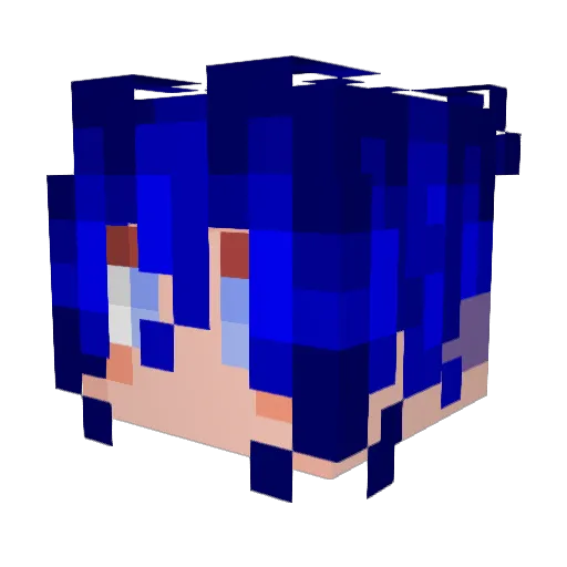 JazzzyRam Minecraft avatar head, 3D render
