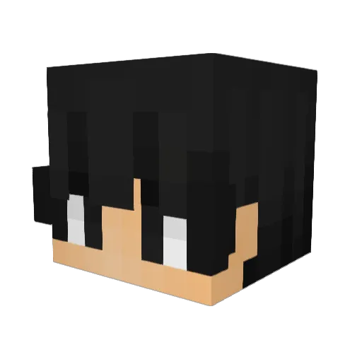 Jb8ted Minecraft avatar head, 3D render