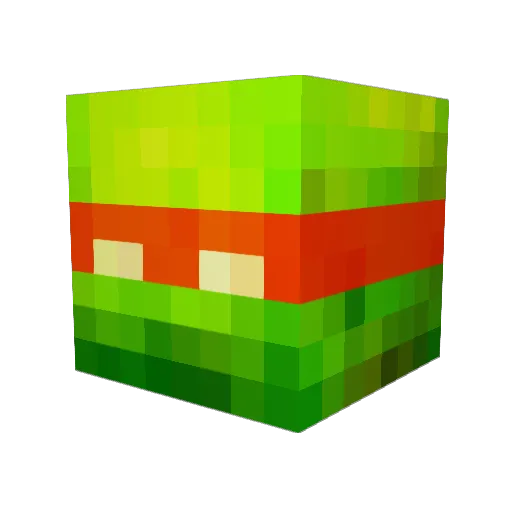JbBoss Minecraft avatar head, 3D render
