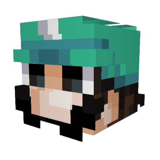Jbaxter11 Minecraft avatar head, 3D render