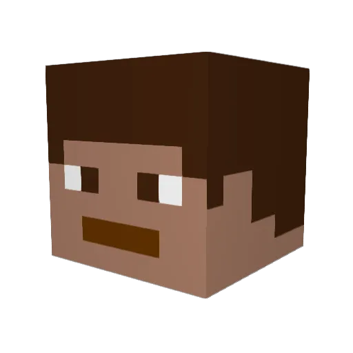 Jberneir45 Minecraft avatar head, 3D render