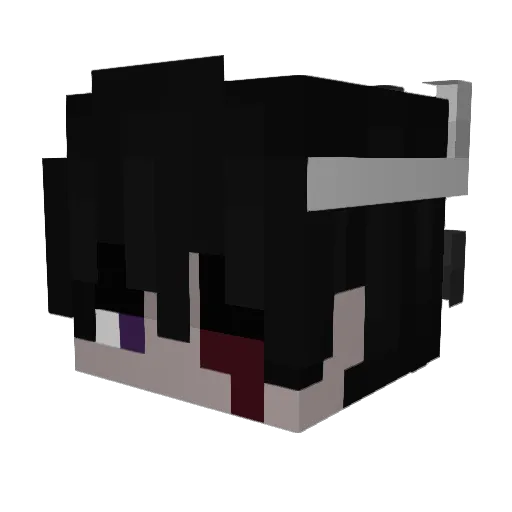 JbielZ Minecraft avatar head, 3D render
