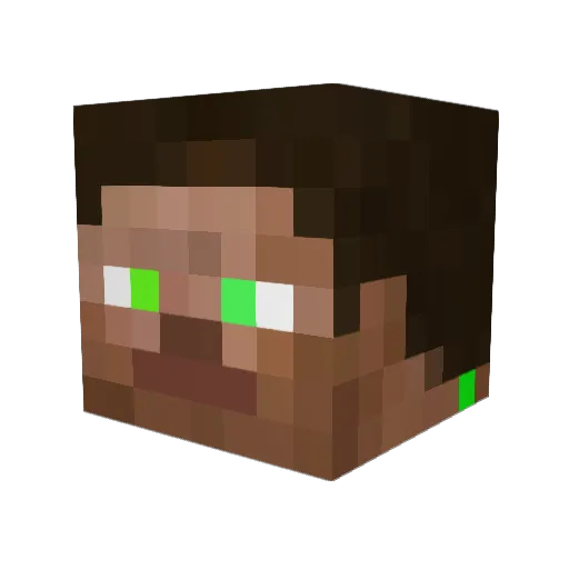 Jbrov5 Minecraft avatar head, 3D render