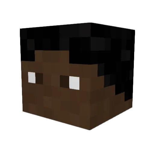Jbuges50 Minecraft avatar head, 3D render