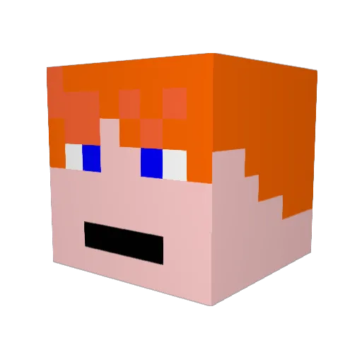 Jbugski327 Minecraft avatar head, 3D render