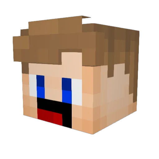Jbuilder7 Minecraft avatar head, 3D render