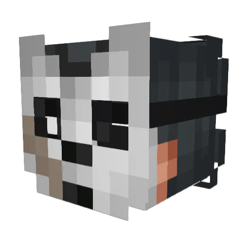 Jbunzz Minecraft avatar head, 3D render