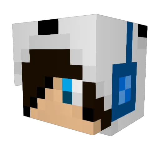 JcCross Minecraft avatar head, 3D render