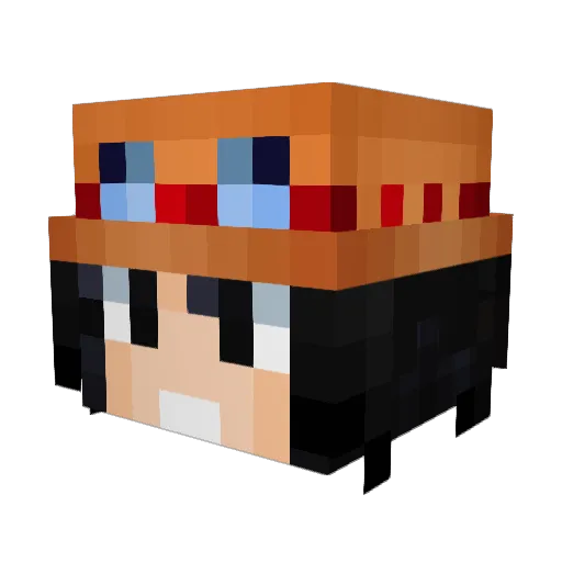 JcaacJ Minecraft avatar head, 3D render