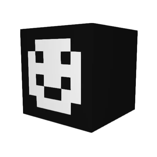 Jcan Minecraft avatar head, 3D render