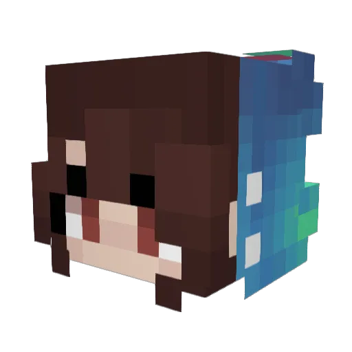Jcawesomekid Minecraft avatar head, 3D render