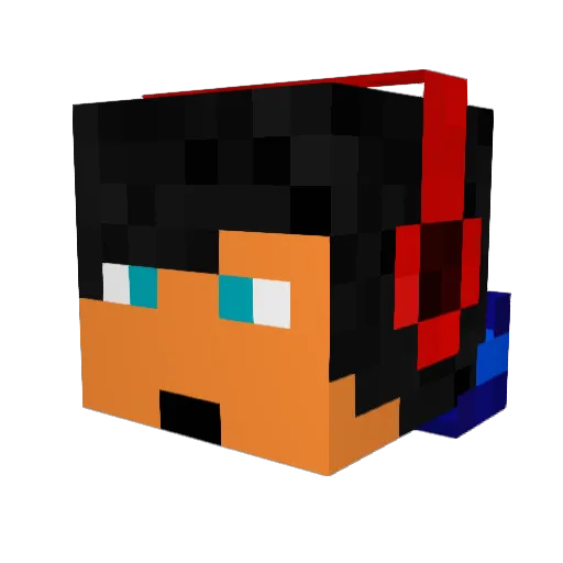 JccBaller21 Minecraft avatar head, 3D render