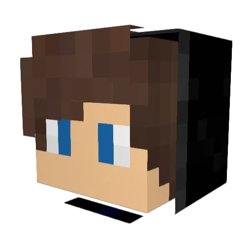 Jcc_Br Minecraft avatar head, 3D render