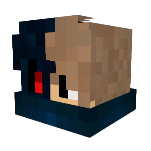 Jccmbodyboard Minecraft avatar head, 3D render