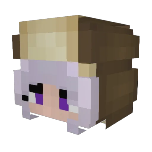 Jceua Minecraft avatar head, 3D render