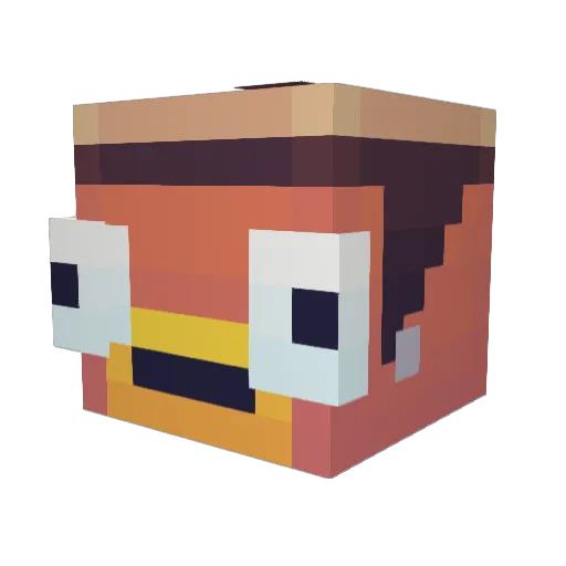 Jchaloww44 Minecraft avatar head, 3D render